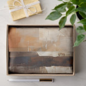 Boot bij de Pier Earth Tone Painting Decoupage Tissuepapier (Geschenk)