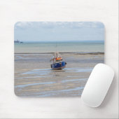 Boot bij laag tij mousepad muismat (Met muis)