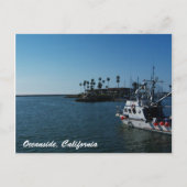 Boot bij Oceanside, Californië Briefkaart (Voorkant)