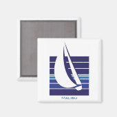 Boot Blues Square_Malibu magneet (Voorkant / Achterkant)