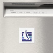 Boot Blues Square_Marco Island magneet (Insitu (Vaatwasser))