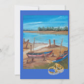 boot bruiloft kaart (Voorkant)