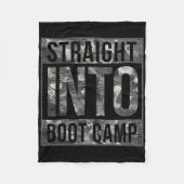 Boot Camp Basic Training Shirt For New Military Re Fleece Deken (Voorkant)