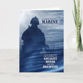 Boot Camp Graduate Stars and Stripes Soldier Card Kaart