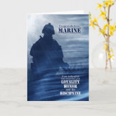 Boot Camp Graduate Stars and Stripes Soldier Card Kaart (Gele Bloem)