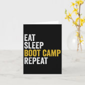 Boot Camp Militaire Bootcamp Fitness Kaart (Gele Bloem)