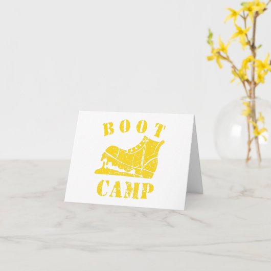 Boot Camp Militaire Bootcamp Fitness Workout Distr Kaart (Gele Bloem)