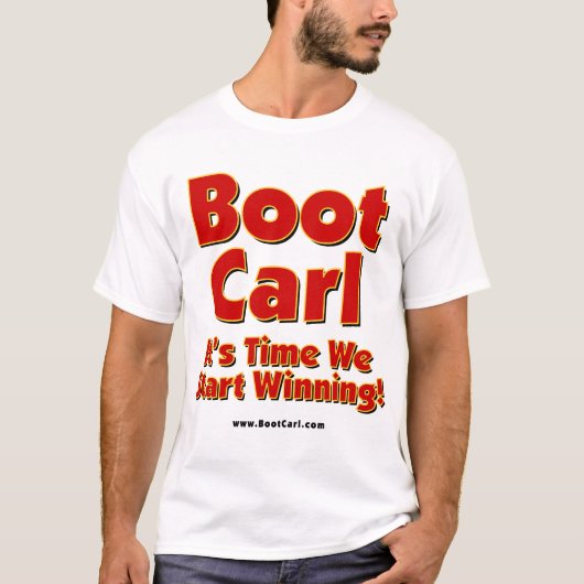 Boot Carl - White T-shirt (Voorkant)
