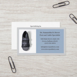 Boot Chirurgische Voet Doctor Podiatry Podiatrist Visitekaartje
