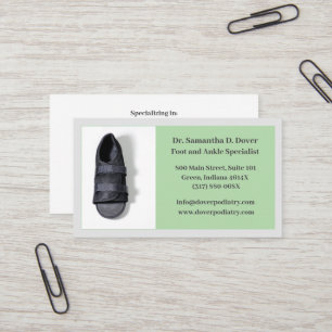 Boot Chirurgische Voet Doctor Podiatry Podiatrist Visitekaartje