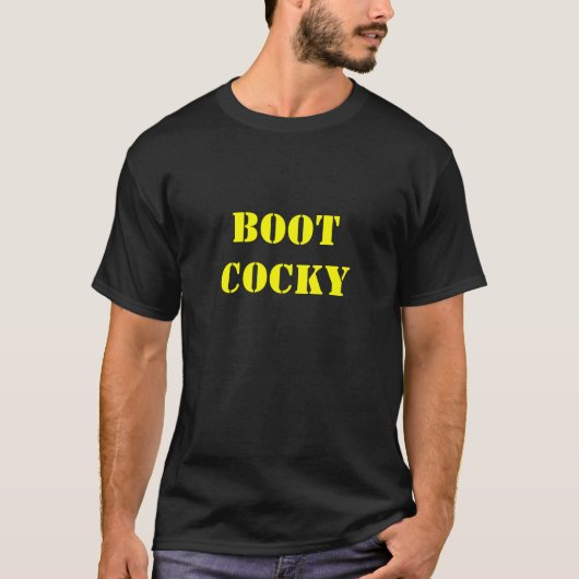 BOOT COCKY T-SHIRT (Voorkant)