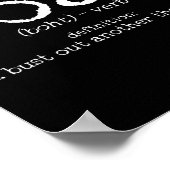Boot Definitie Laat Nog Eens Duizend Andere Grappi Poster (Hoek)