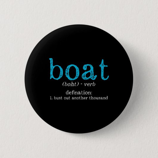 Boot Definitie Laat Nog Eens Duizend Andere Grappi Ronde Button 5,7 Cm (Voorkant)