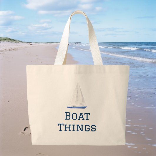 Boot Dingen Bootnaam Grote Tote Bag