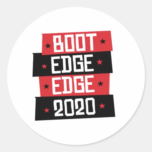 Boot Edge Edge 2020 Ronde Sticker (Voorkant)