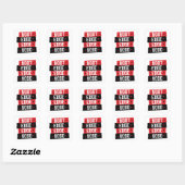 Boot Edge Edge 2020 Vierkante Sticker (Vel)
