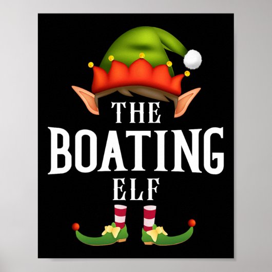 Boot Elf Groep Grappige Kerstmis Pyjama Feestje  Poster (Voorkant)