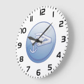 Boot en anker nautische marine grote klok (Hoek)