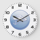 Boot en anker nautische marine grote klok (Voorkant)