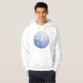 Boot en anker nautische marine hoodie (Voorkant volledig)