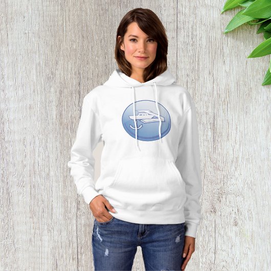 Boot en anker nautische marine hoodie