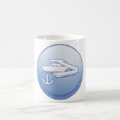 Boot en anker nautische marine koffiemok (Center)