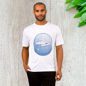 Boot en anker nautische marine t-shirt