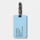 Boot en ballon bij Amerikaanse Niagara Herfsten Bagagelabel (Achterkant verticaal)