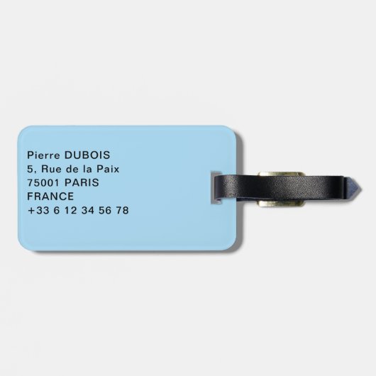 Boot en ballon bij Amerikaanse Niagara Herfsten Bagagelabel (Achterkant horizontaal)