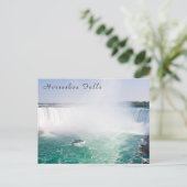 Boot en Horseshoe Falls vanuit Niagara Falls Briefkaart (Staand voorkant)