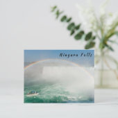 Boot en Horseshoe Falls vanuit Niagara Falls Briefkaart (Staand voorkant)