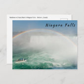 Boot en Horseshoe Falls vanuit Niagara Falls Briefkaart (Voorkant / Achterkant)