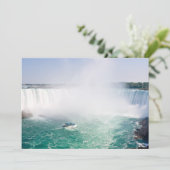 Boot en Horseshoe Falls vanuit Niagara Falls Kaart (Staand voorkant)