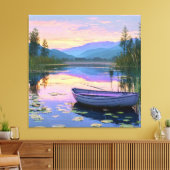 Boot en meer canvas afdruk (Insitu (Woonkamer))
