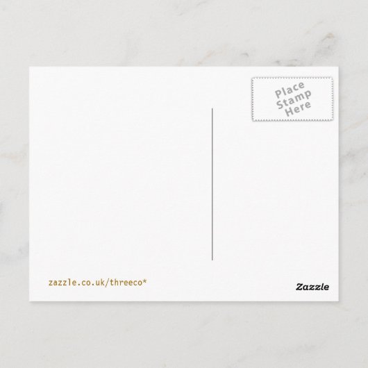 BOOT- EN MOUNTAINENLANDSCHAP BRIEFKAART (Achterkant)