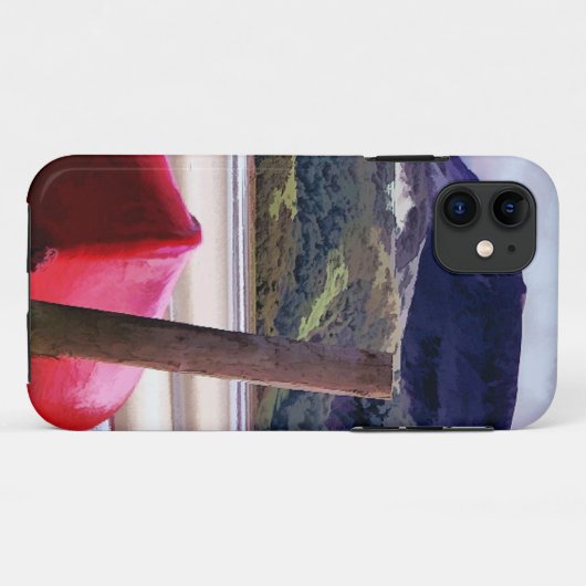 BOOT- EN MOUNTAINENLANDSCHAP Case-Mate iPhone CASE (Achterkant (horizontaal))