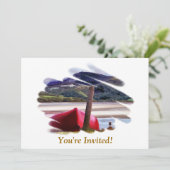 BOOT- EN MOUNTAINENLANDSCHAP KAART (Staand voorkant)