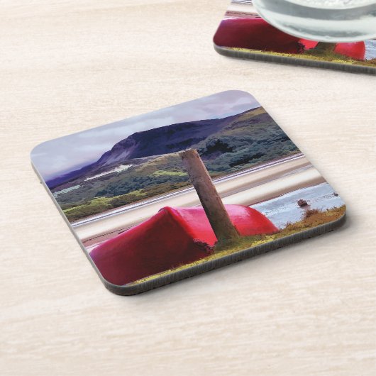 BOOT- EN MOUNTAINENLANDSCHAP ONDERZETTER (Linkerzijde)