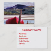 BOOT- EN MOUNTAINENLANDSCHAP VISITEKAARTJE (Voorkant / Achterkant)