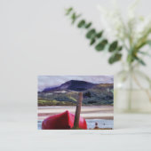 BOOT- EN MOUNTAINENLANDSCHAP VISITEKAARTJE (Staand voorkant)