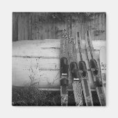 Boot en/of ski thema magneet Perfect voor het meer (Voorkant)