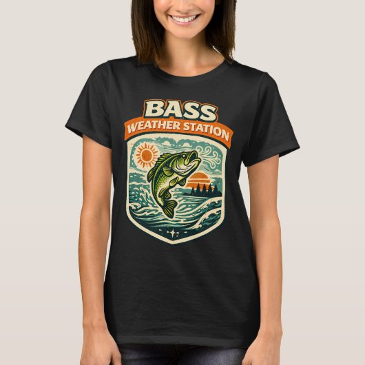 Boot- en vaartontspanning Vis Herhaal Meer T-shirt (Voorkant)