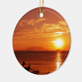 boot en zon keramisch ornament (Links)