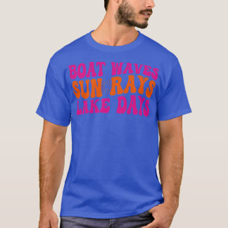 boot golven zon stralen meer dagen 1 t-shirt