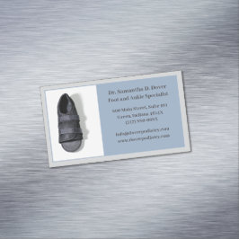 Boot Grey Foot Doctor Podiatry Podiatrist Medical Magnetisch Visitekaartje