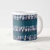 Boot haven luchtopname grote koffiekop (Voorkant rechts)