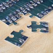 Boot haven luchtopname legpuzzel (Zijkant)