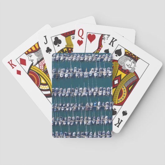 Boot haven luchtopname pokerkaarten (Achterkant)