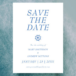 Boot Huwelijk Bewaar de Datum Save The Date