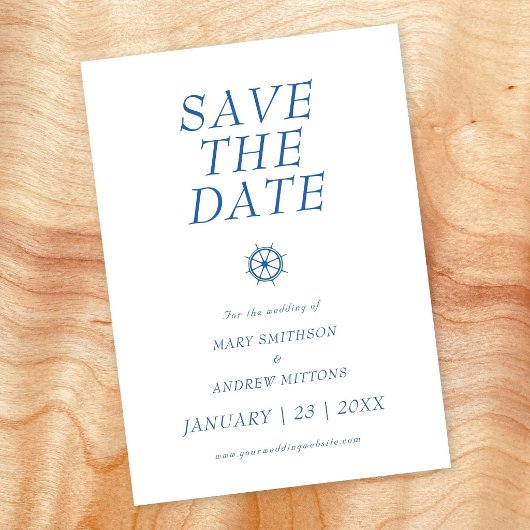 Boot Huwelijk Bewaar de Datum Save The Date